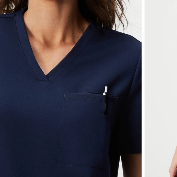 Fabletics Scrub Set- Ion Pants in MP and Vital top in S - Picture 5 of 10